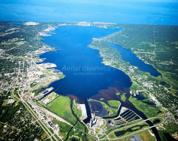 Muskegon Lake in Muskegon County, Michigan